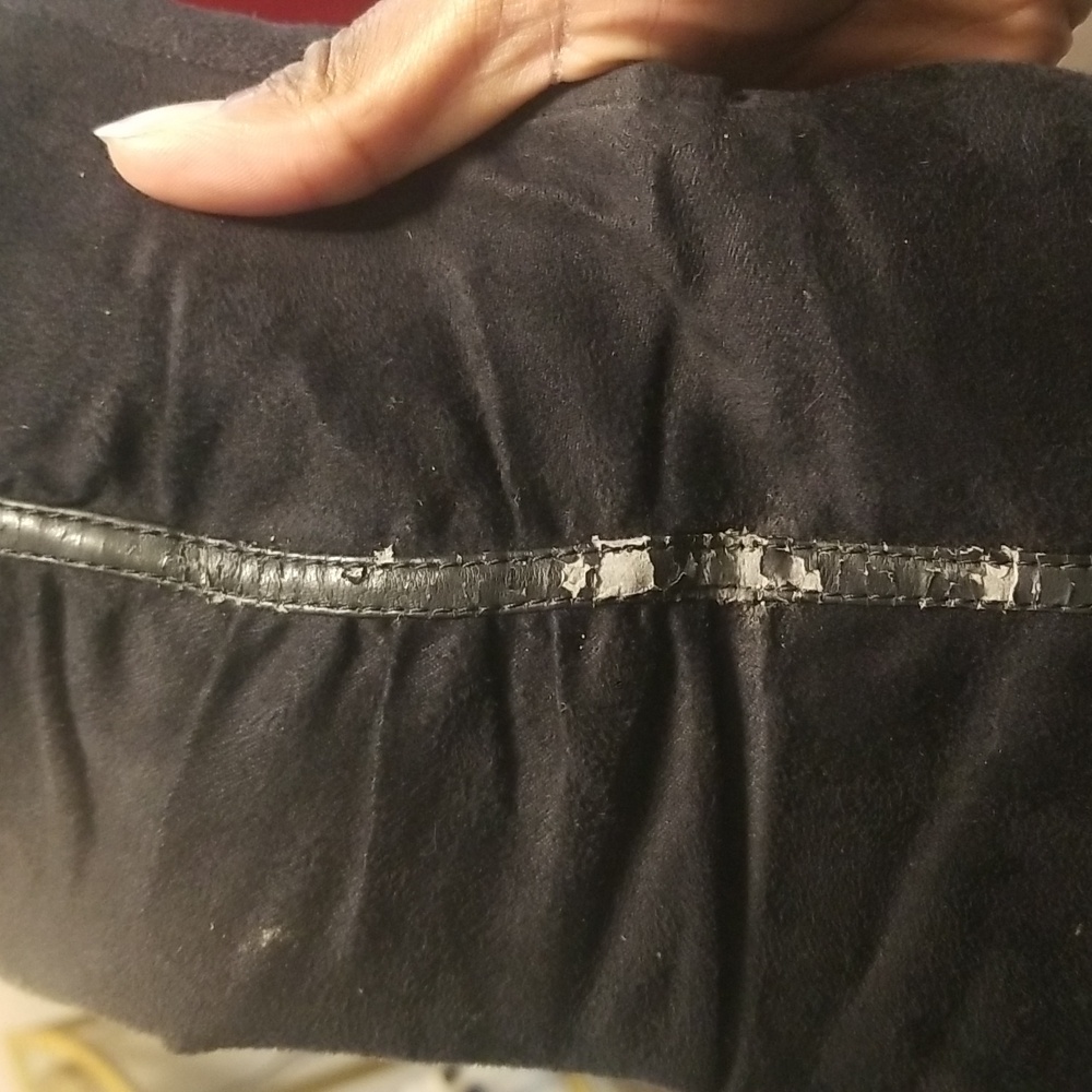 Black Faux Suede Boots - Picture 5 of 9